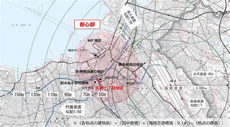 天神ビッグバン 「航空法高さ制限のエリア単位での特例承認」について「天神一丁目地区」が追加 商業施設「イムズ」の建て替えに追い風！ 陽は西