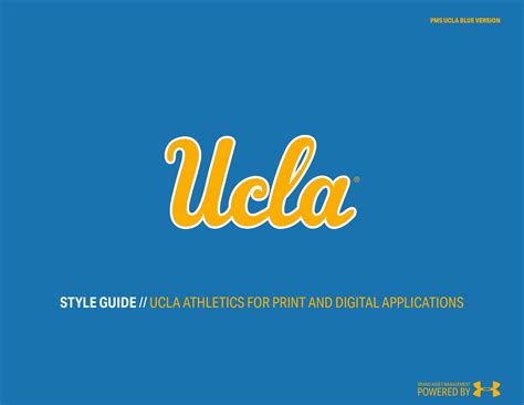 Ucla Athletics Pdf Document Branding Style Guides