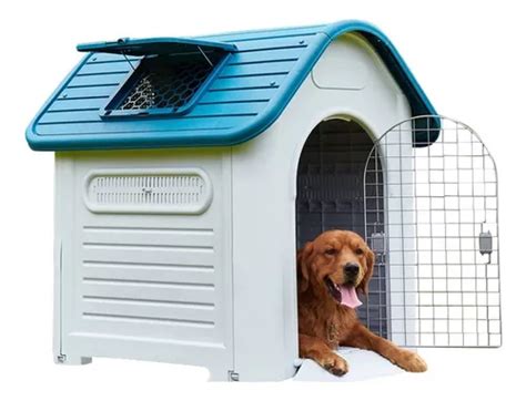 Casa Para Perro Razas Grandes Con Puerta Termica 107x82x96cm Meses