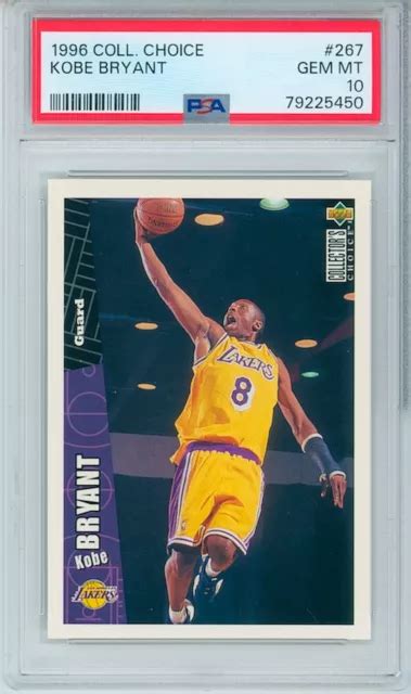 1996 COLLECTOR S CHOICE Recrue RC Kobe Bryant 267 PSA 10 GEM COMME