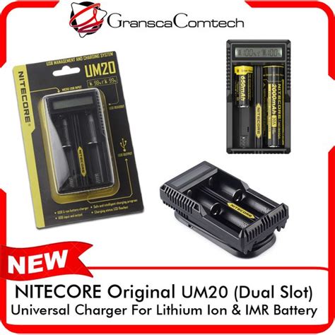 Jual Nitecore Um Charger Universal Original Lithium Li Ion Imr