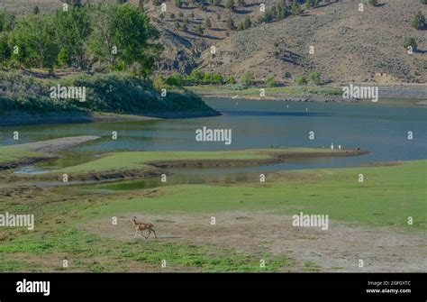 Unity Lake State Park In The High Desert Wilderness Of Baker City Baker County Oregon Stock