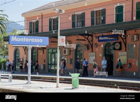 Monterosso train station in Italy's picturesque Cinque Terre region ...