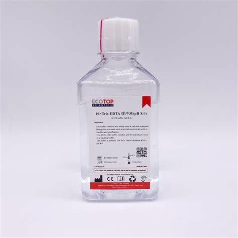 10×tris Edta Ph8 0 缓冲液 100ml Ecotop常用生化试剂 亿涛生物科技