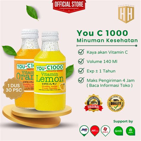 Jual You C1000 Orange Lemon You C 1000 Jeruk Lemon Minuman