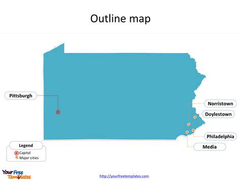 Pennsylvania_Outline_Map - Free PowerPoint Template