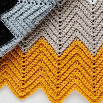 Chevron Crochet Blanket Pattern - Chevron Crochet Baby Blanket Sizes