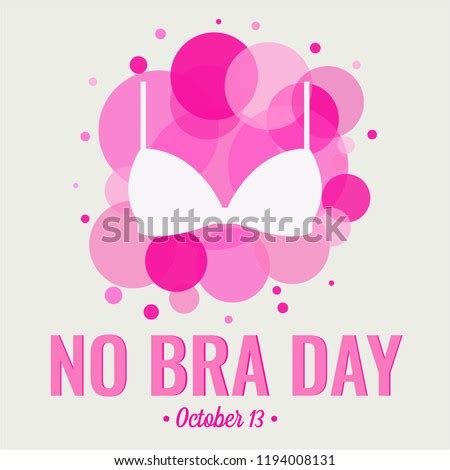 National No Bra Day Stock Vector Images Avopix