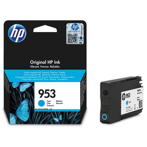 HP 953 Cartouche D Encre Cyan Authentique 9 Ml F6U12AE