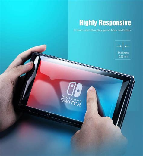 Jansin Premium Tempered Glass Screen Protector For Nintend Switch