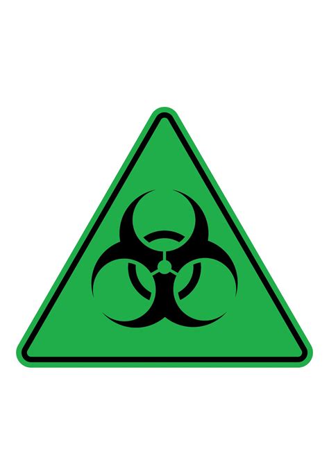 Free Printable Biohazard Sign Templates Png Pdf Colors Labels