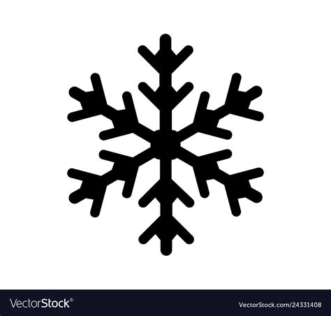 Snowflake icon Royalty Free Vector Image - VectorStock