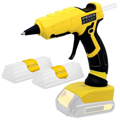 For Dewalt 18V 20V Cordless Glue Gun Quick Preheat 7mm Hot Melt Glue Gun For Dewalt DCB200