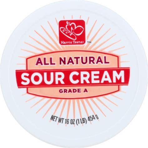 Harris Teeter™ All Natural Grade A Sour Cream 16 Ounces 16 Oz Harris Teeter