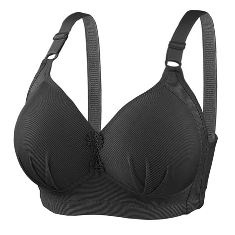 Mallwal Workout Bras For Women Full Coverage Bra Feature V Neck Sport Bra Style W 924 Black S