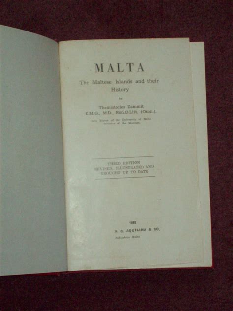 Malta - The Maltese Islands And Their History | Malta Online Bookshop