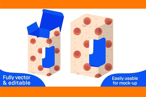 vape juice packaging box dieline template   box design  box