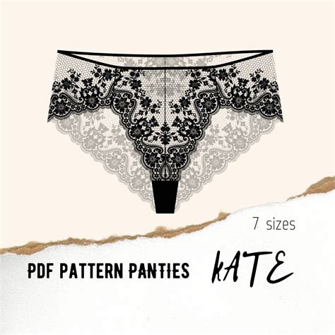 Panties Kate PDF Lingerie Sewing Pattern Sizes Etsy Denmark