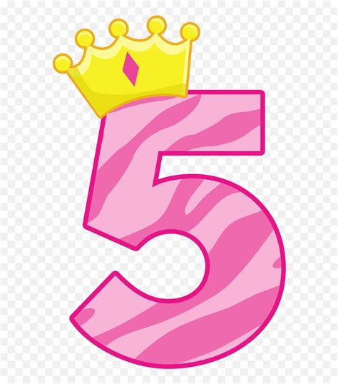 Pink Number 5 Png Picture 5th Birthday Png5 Png Free Transparent