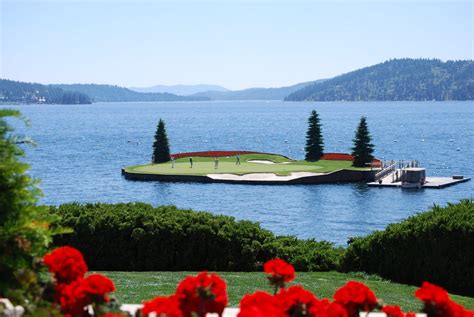 No Golf Cart Needed Floating Golf Course At Coeur Dalene Resort — Knstrct