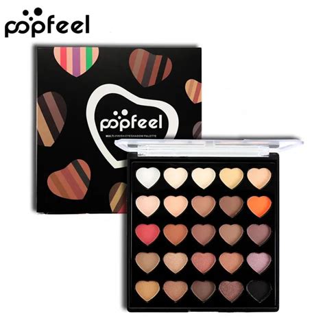 POPFEEL profissional Cosmetic Matte Cream Makeup Palette Shimmer Set 25 ...