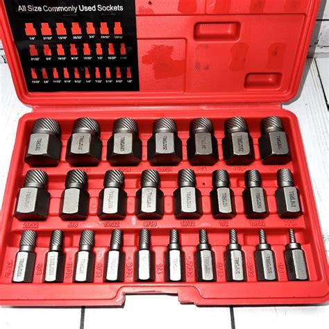 Набор экстракторов для поврежденного крепежа 25 предметов/Экстрактор ...