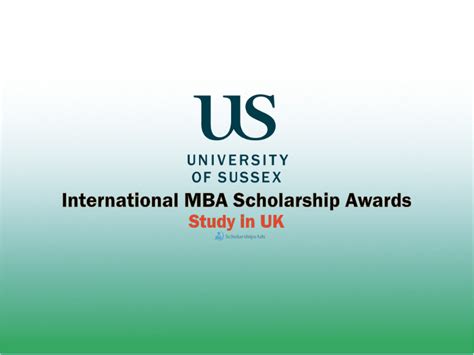 University Of Sussex International Mba Scholarship Awards Uk 2022 23