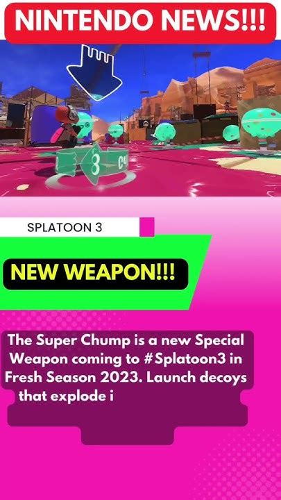 New Splatoon 3 Weapon Revealed 🔫💥 Youtube