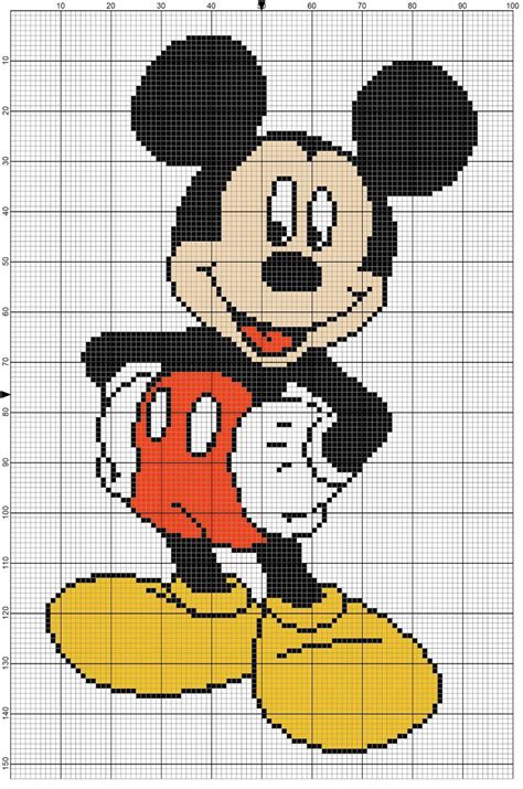 Mickey Mouse Blanket Knitting Pattern