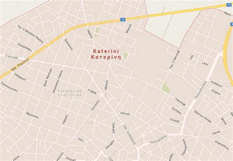 Map of Katerini