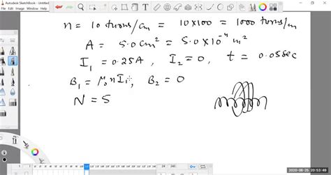 Solved A Long Solenoid With N Turns Per Centimeter Has A Cross