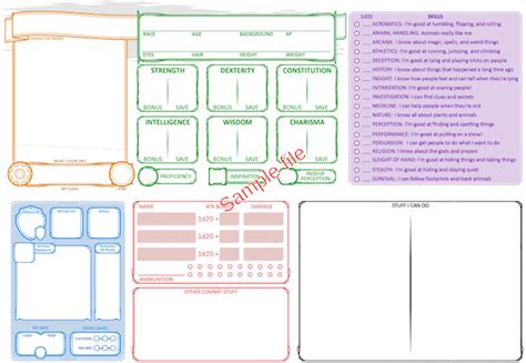 The Best Dnd Character Sheets Custom Online Printable Off