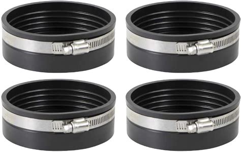 EVERCONNECT Flexible PVC Pipe Cap With Stainless Steel Clamps 5 Inch