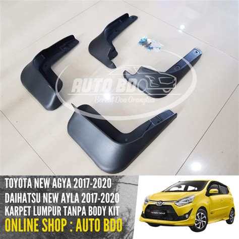 Karpet Lumpur Mud Guard New Agya Ayla Tanpa Body Kit Lazada