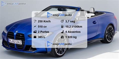 BMW M4 Competition Descapotável xDrive G83 Ficha Técnica 2021 2024