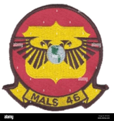 Marine Aviation Logistics Squadron 46 Insignia Stock Photo Alamy