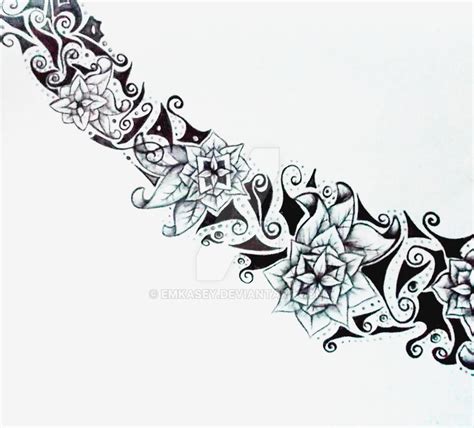 Flower chain tattoo design by Emkasey on DeviantArt