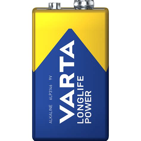 E Blockbatterie VARTA Longlife Power 9V Typ 6F22 1 Er Blister ETT