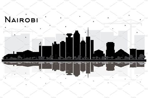 Nairobi Kenya City Skyline. by Booblgum on @creativemarket