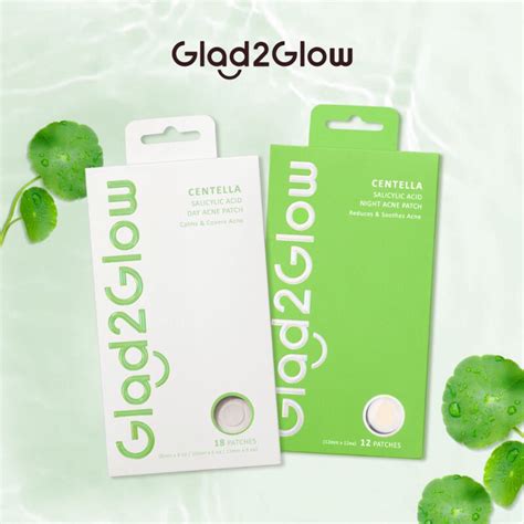 Jual Glad Glow Centella Salicylic Acid Night Day Acne Patch Pimple