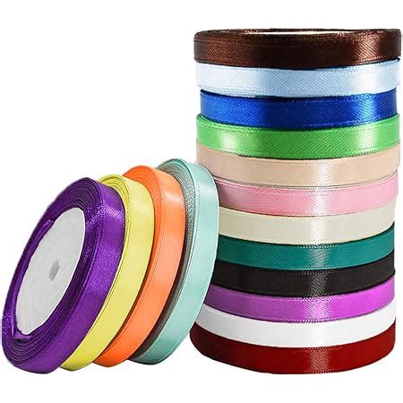 Rolls Fabric Ribbon Silk Satin Roll Mm Wide Satin Ribbon Fabric