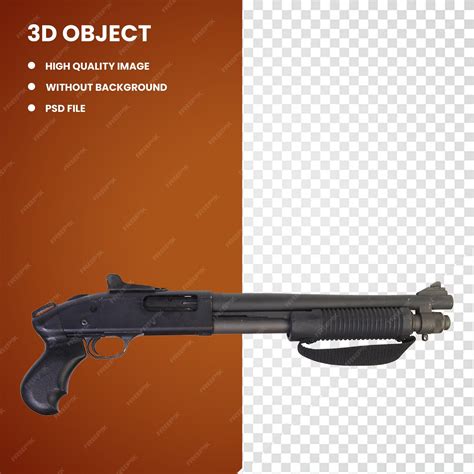 Premium PSD | 3d terminator franchi spas 12 shotgun firearm weapon