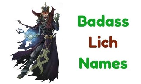 {1000+} » Lich Names » [ Funny + Unique + Famous + Badass + Good ]