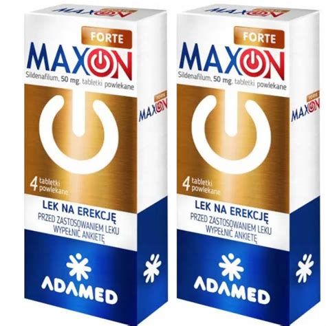 MAXON FORTE 50 Mg 8 Szt Tabletki 2X4TABLETKI 14634900542 Allegro Pl