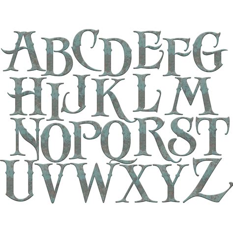 Free Printable Old English Alphabet Letters