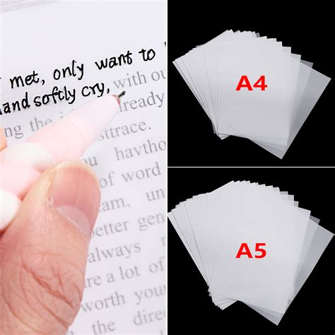 Pcs A A Translucent Tracing Paper Transfer Printing Cad