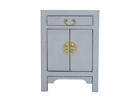 Chinese Bedside Table Sky Blue Orientique Collection W Xd Xh Cm