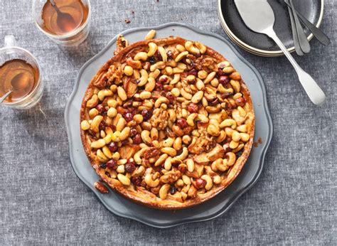 Appeltaart Gemaakt Met Speculaas Appels Kaneel Custard Rozijnen En