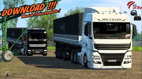 DOWNLOAD MOD DE FISICA REALISTA EURO TRUCK SIMULATOR 2 versão 1 46