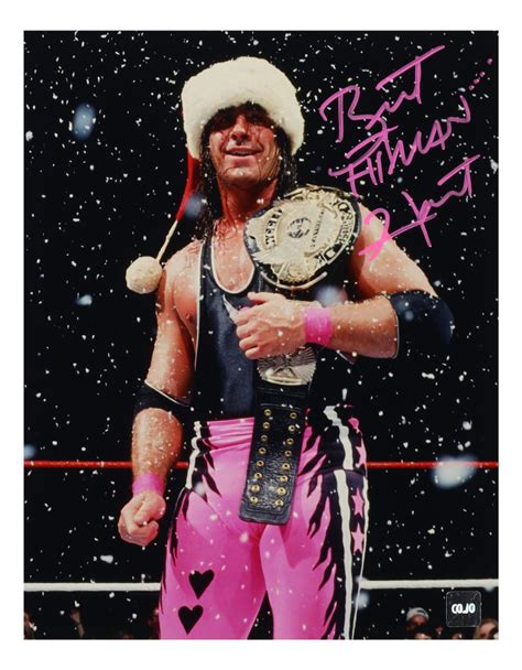 Brett Hitman Hart Signed Wwe X Photo Cojo Pristine Auction